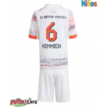 Camiseta Bayern Munich Joshua Kimmich #6 Visitante Equipación para niños 2025-26 manga corta (+ pantalones cortos)